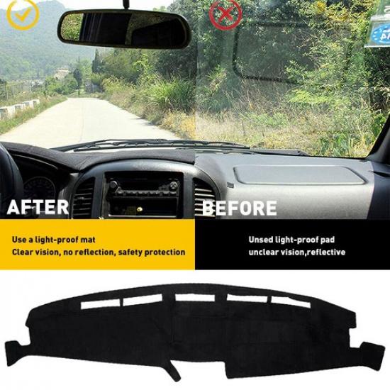

1PC Black Dashboard Pad Dash Cover Mat Carpet Pad For 1992-96 Ford F150 durable