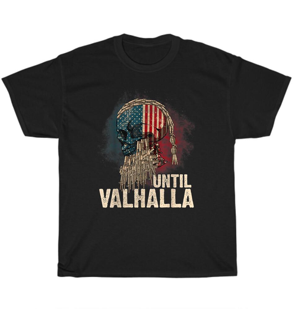 

До Вальгаллы Викинг Флаг США Американский Флаг До Вальгаллы Скандинавская Мифология Футболка Подарок L