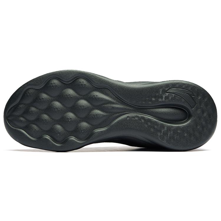 Anta Comfortable Cushioning Breathable Lightweight Abrasion Resistant Slip Resistant Low top Running Shoes Men's Black 912225535-4