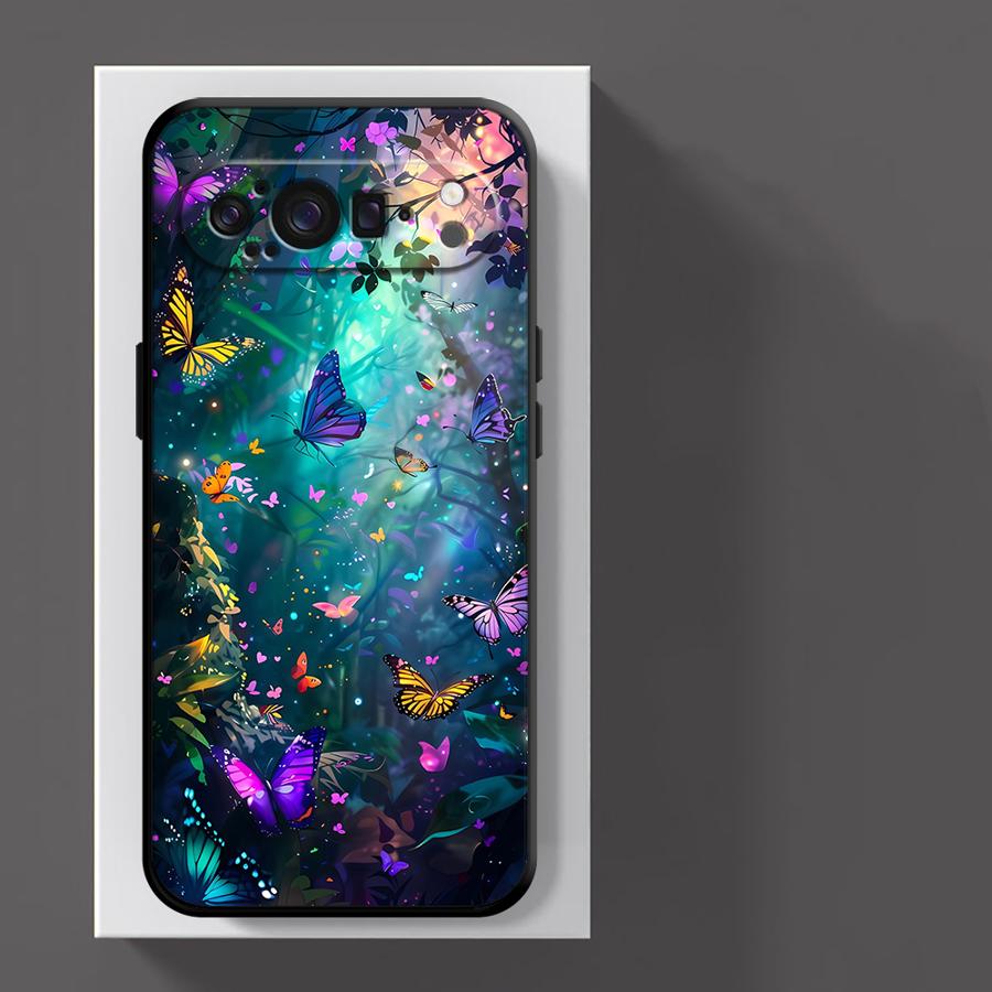 Funda Phone Cover Case for Google Pixel 10A 7a 6 7 8 Pro 10 9 Pro XL 9a 6a 8a Cartoon Butterfly Pattern
