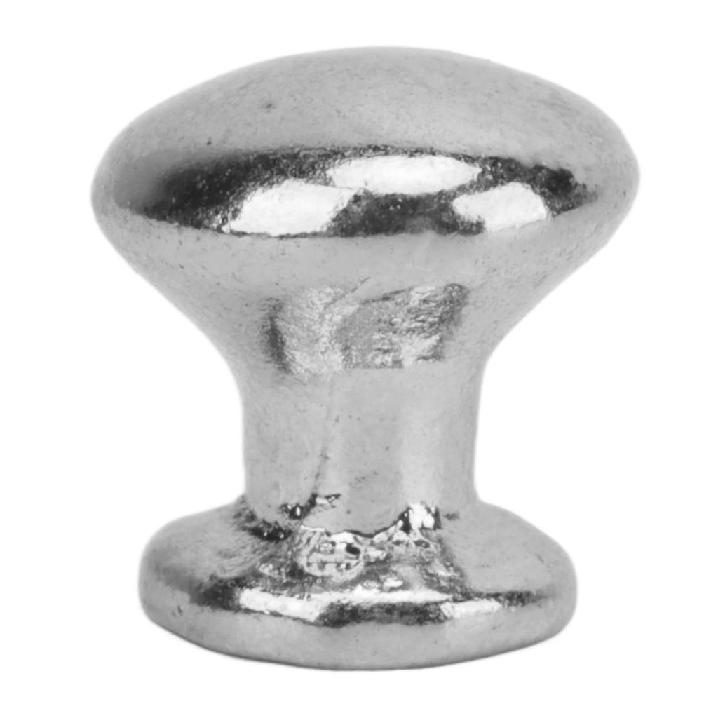 8 Pieces 1:12 Scale Miniature Round Head Knobs, Dollhouse Door Handles, Mini Drawer Pulls, Dollhouse Accessories (Silver)