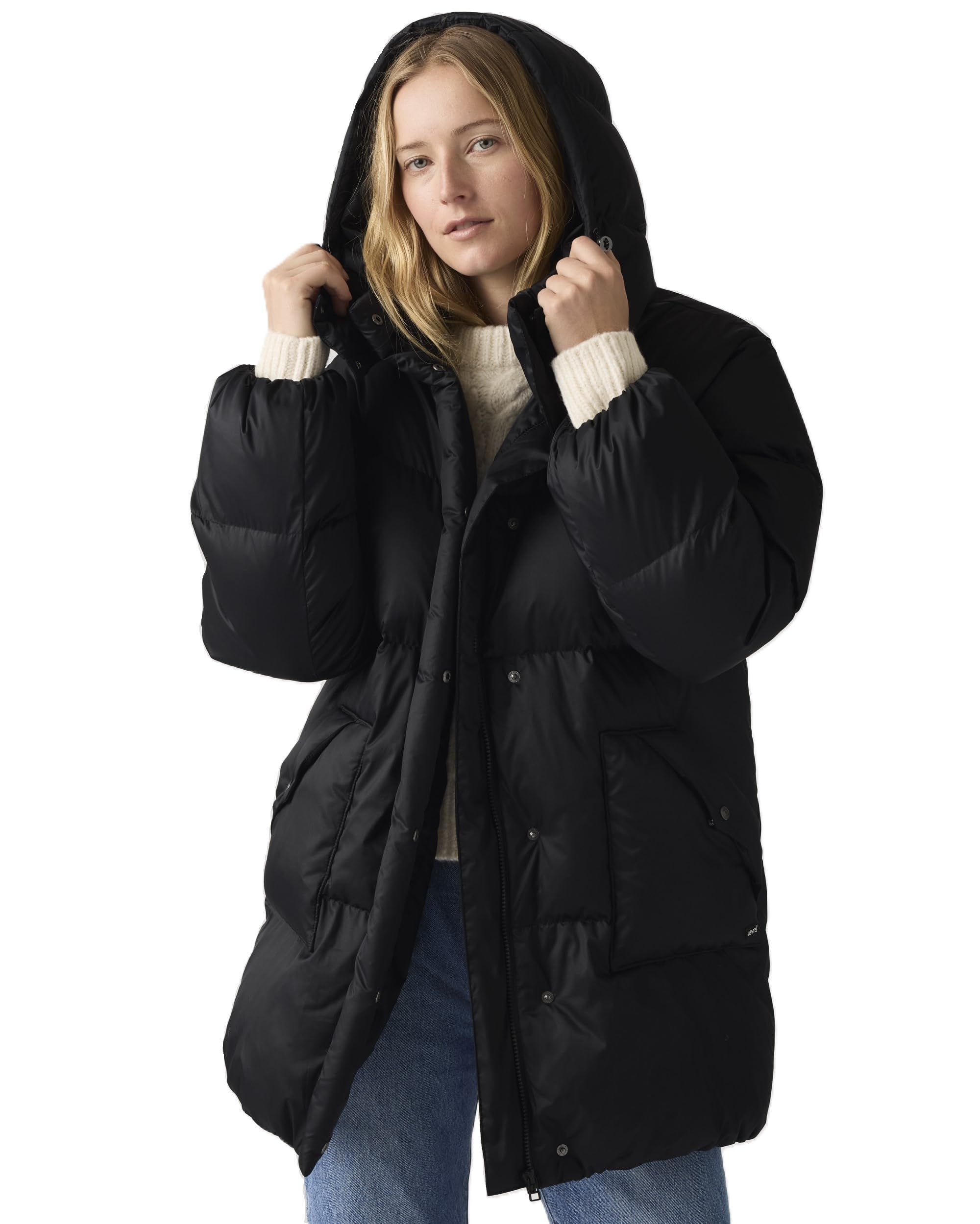 Levi s WESTERN BUBBLE Puffer Jacket Insulated Puffer Mid Down Jacket Women s US M