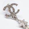 Chanel C25 CC Logos Star Rhinestone Drop Pearl Earring SVHardwareUsed