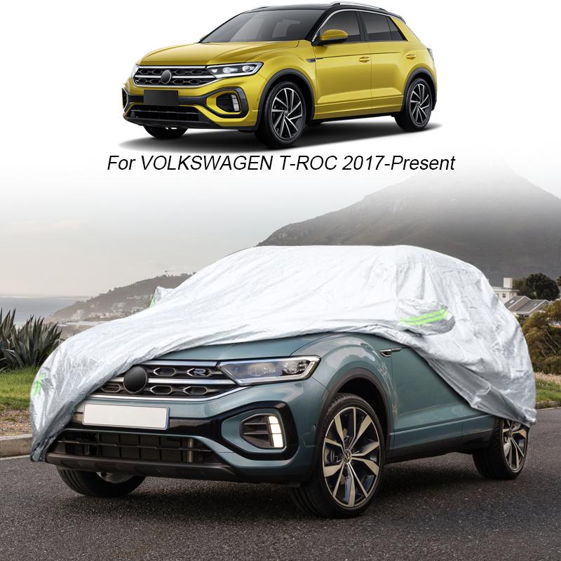 

Автомобильный чехол от дождя, мороза, снега, пыли, водонепроницаемый для Volkswagen Atlas Teramont T-CROSS TAIGUN T-ROC TAIGO NIVUS THARU TIGUAN TOUAREG CR