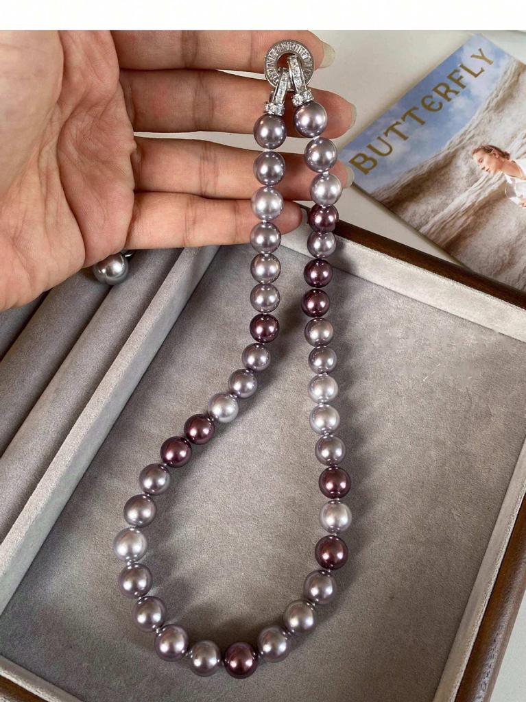 2025 Versatile Purple Pearl Necklace for Women – Perfect for Daily Wear & Valentine's Gift