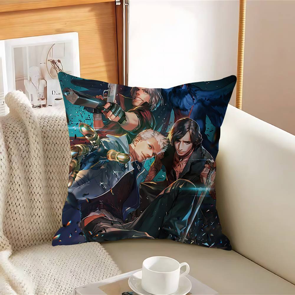 D-Devil May CryS Pillow Case Removable Washable Cushion Cover – All-Season Soft Linen