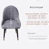 Elastic Stretch Curved Armchair Slipcover Knitted Patterned Solid Colour Chair Cover Non-slip Washable Armchair Cover