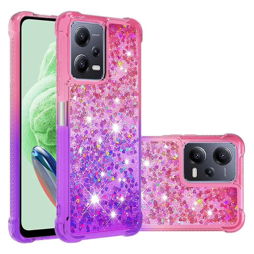 For Xiaomi Redmi Note 12 5G (China)/(Global)/Poco X5 5G TPU Case Gradient Quicksand Phone Back Cover