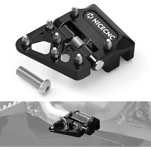 NICECNC Motorcycle Brake Pedal Lever Tip Collapsible Compatible with Yamaha YZ250 1997-2024 YZ250F 2001-2005 YZ250X 2016-2023 YZ125 1997-2024 YZ125X