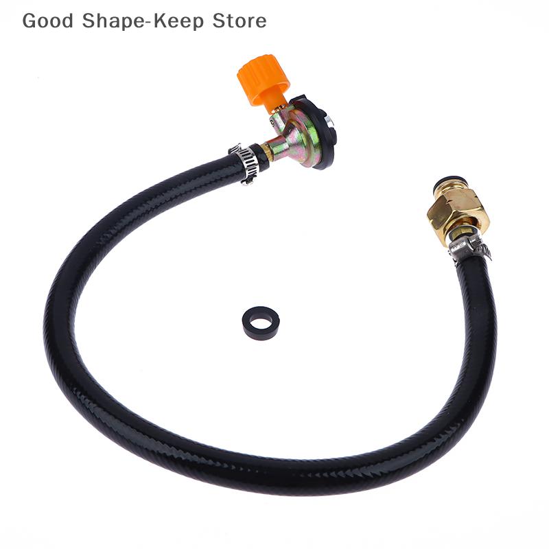 Leakproof Gas Refill Adapter Rubber Braided Hose Cylinder Pipe Tube Valve Coupler Accessories Filling Tank Conversion