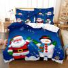 Christmas Duvet Cover Set Santa Claus Elk Children Bedding Set Holiday Gifts for Bedroom Decoration Queen King Full Size