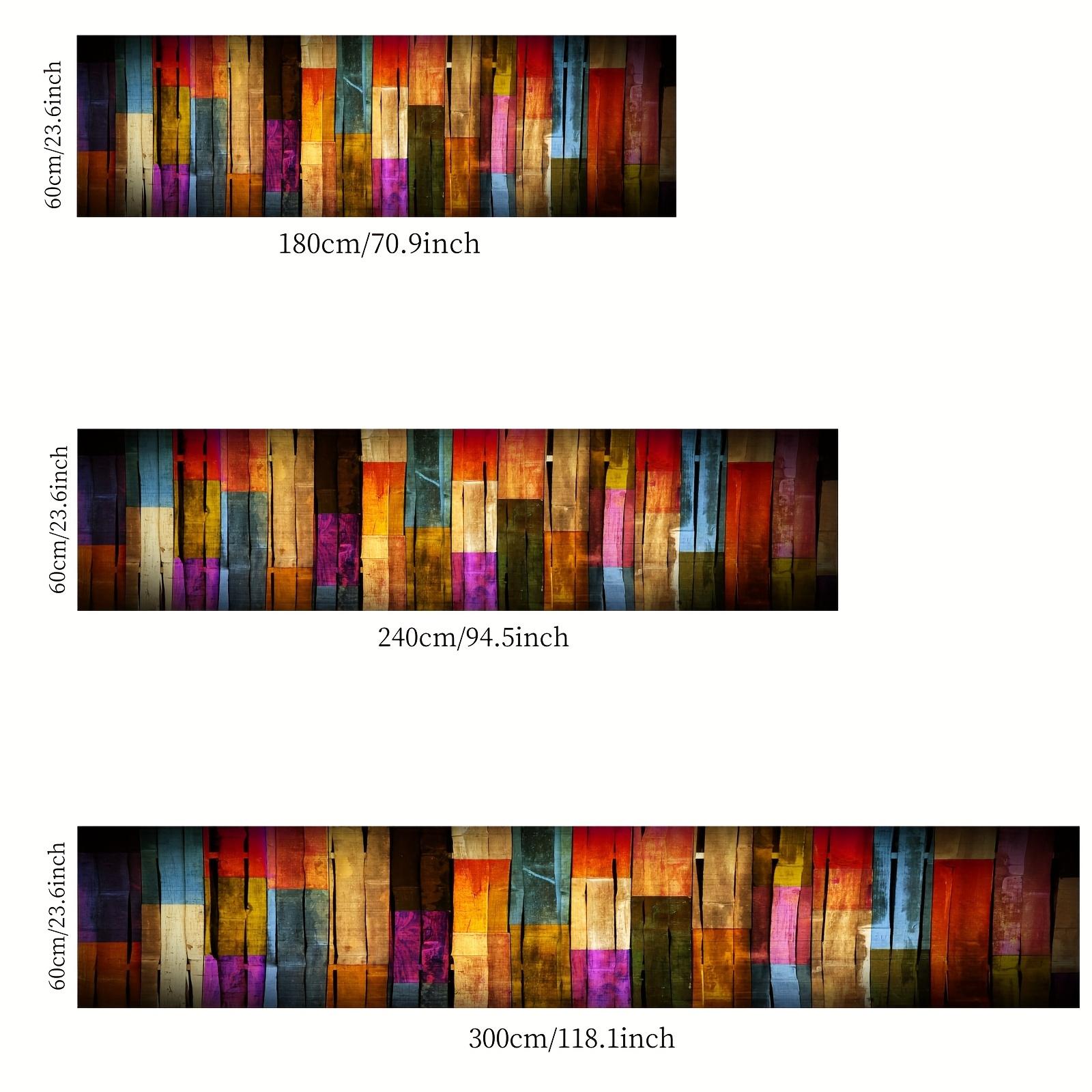 

Rich Color Carpet Rainbow Floor Mat Long Carpet Runner Rug Kitchen Rug Living Room Bedroom Carpet Bedside Blanket Home De 40X120CM (1.3X3.9FT