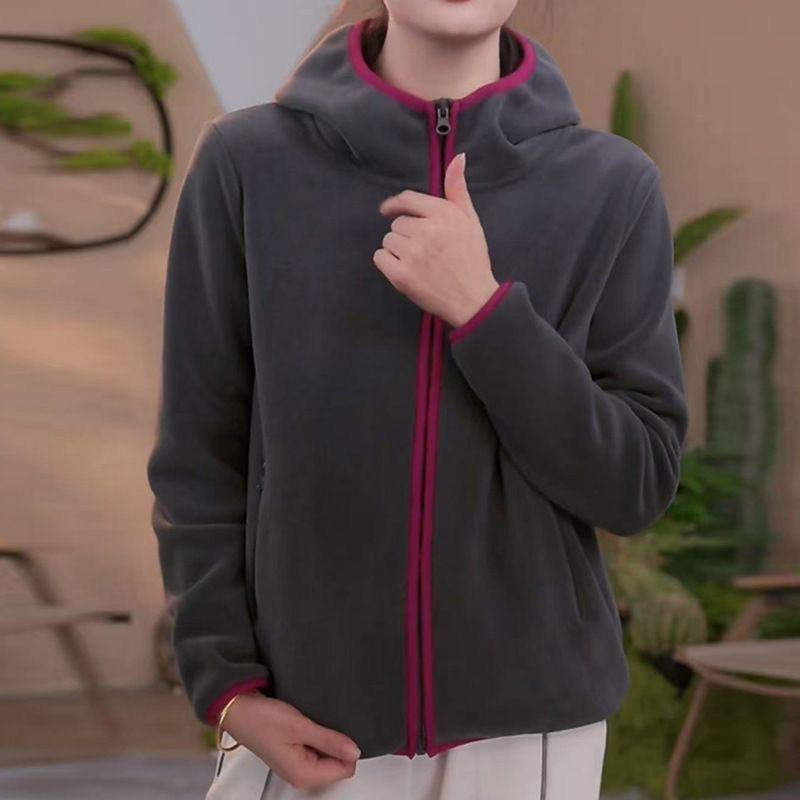 Women's Plus Size Sherpa Hooded Cardigan - Autumn 2025 Long Sleeve Warm Sweatshirt Top