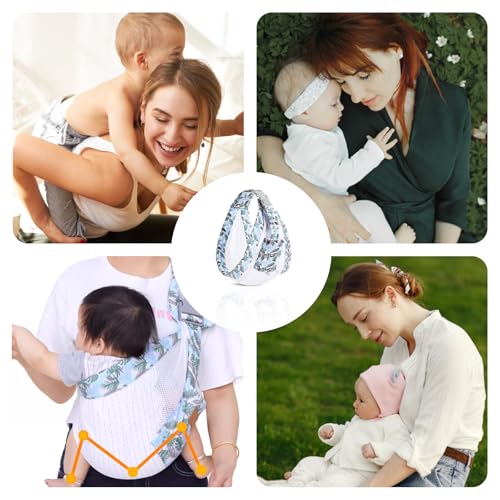 Multifunctional Baby Wrap Carrier for Newborns 0-36 Months, Adjustable Breathable Cotton Sling, Front Carry, Holds Up to 20 kg