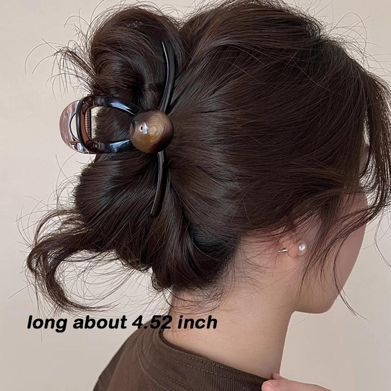 Pinces à cheveux élégantes en perles marron pour femmes et filles, serre-tête tendance, accessoires pour cheveux