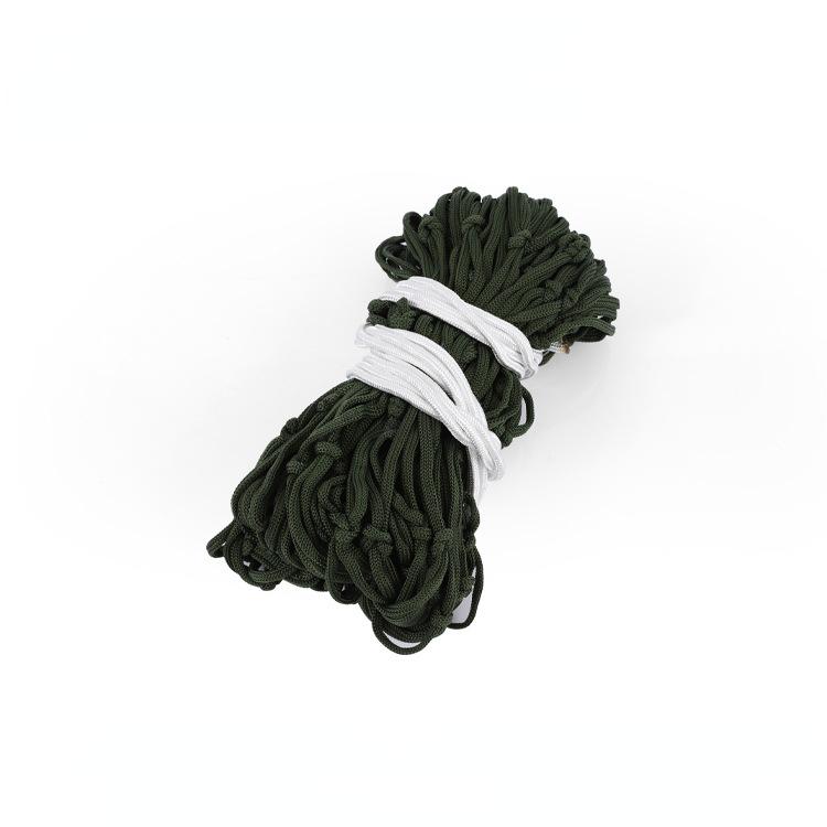 Portable 10 Strand Rope Nylon Net Single Size Outdoor Camping Hiking Garden Hammock with