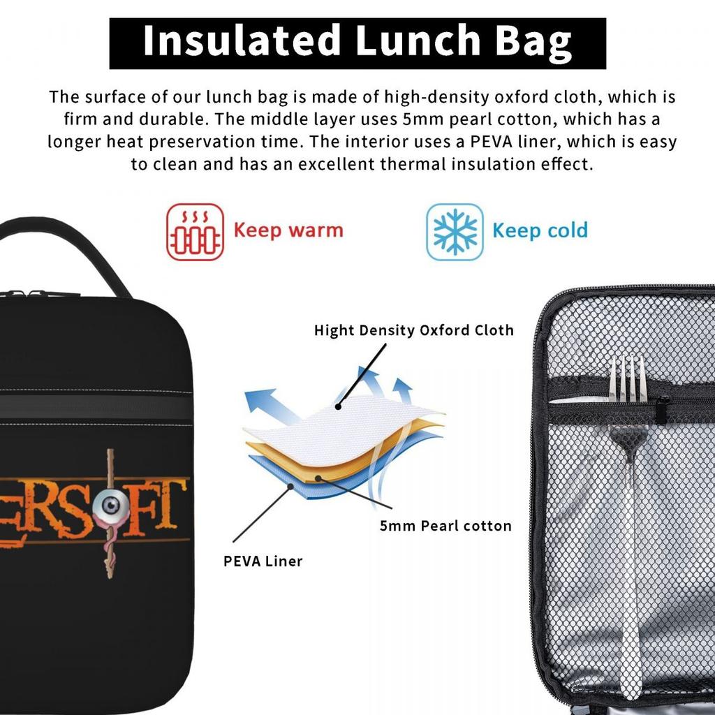 Neversoft Insulated Lunch Bag for Women Kids Leakproof Food Boxes Thermal Lunch Box Tote