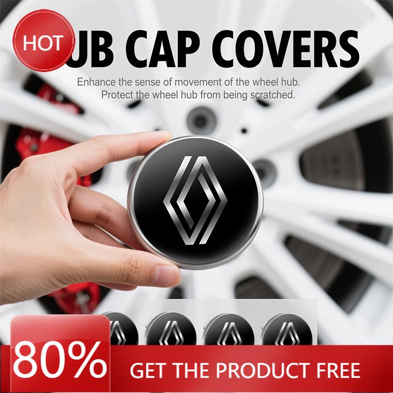 2026 Hot For Renault Hub Caps Auto 60mm Wheel Center Hub Cap Badge Decoration Accessories For Renault Koleos QM5 QM6 Scenic Mega