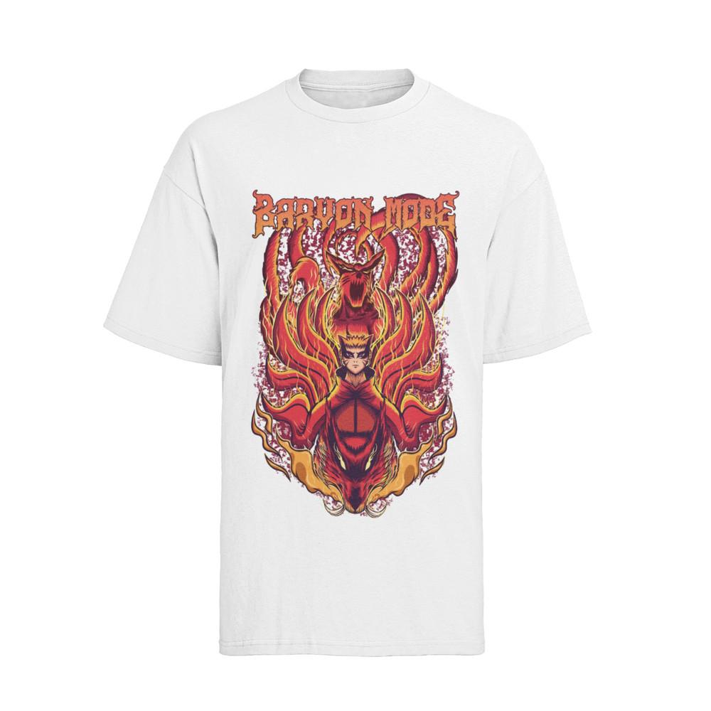 Naruto Anime Kurama 9 Tail Akatsuki Gara Bio Herren Baumwolle Shirt