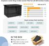 Pet Dog Kennel Cover 210D Oxford Dustproof Waterproof Durable Dog Cage Dust Cover  Outdoor Foldable Universal Dog Cage Accessory