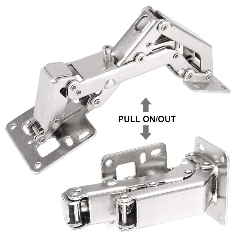 Adjustable Steel Cabinet Hinges 130-170 Degree Hydraulic Soft Close Hinges Kitchen Cupboard Doors Hinge Furniture Hardware