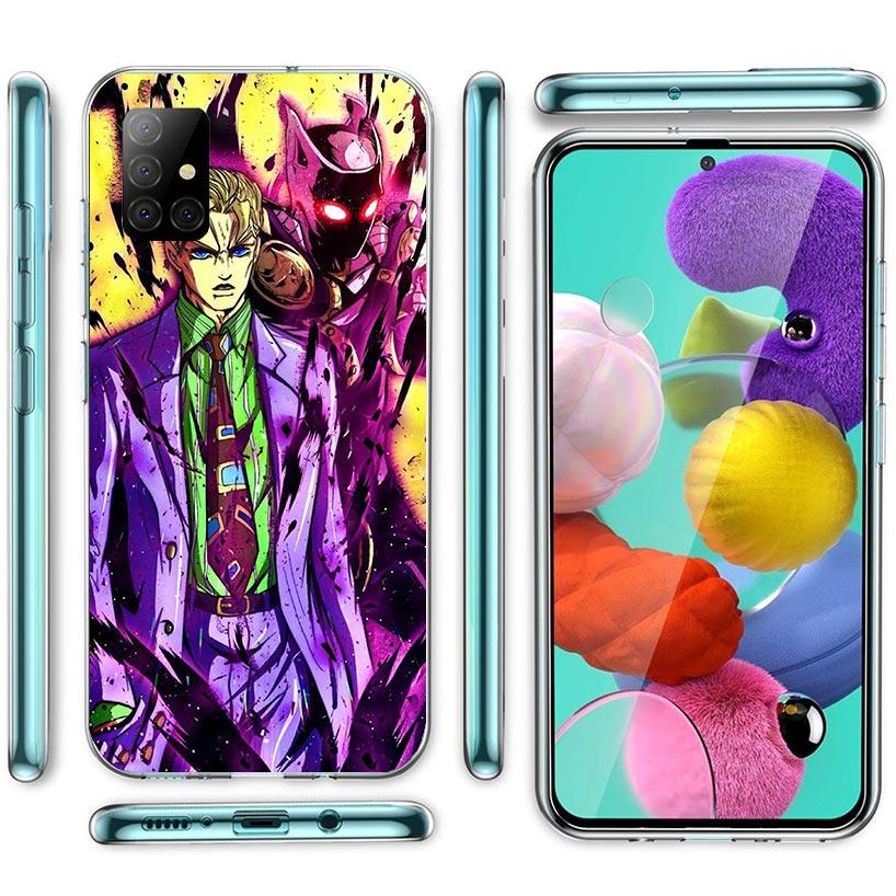 JoJo Kira Yoshikage Killer Queen Phone Case For Samsung Galaxy A12 A52S A42 A32 A22 A51 A50 Note 20 Ultra 10 S10 Plus A71 A70 A3