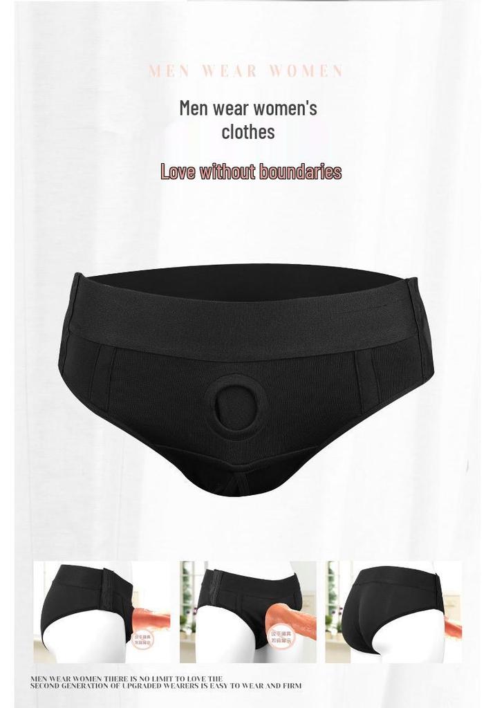 Unisex Tragbare Faux-Penis-Lederhose - Erwachsenen-Vergnügungsspielzeug Unterwäsche
