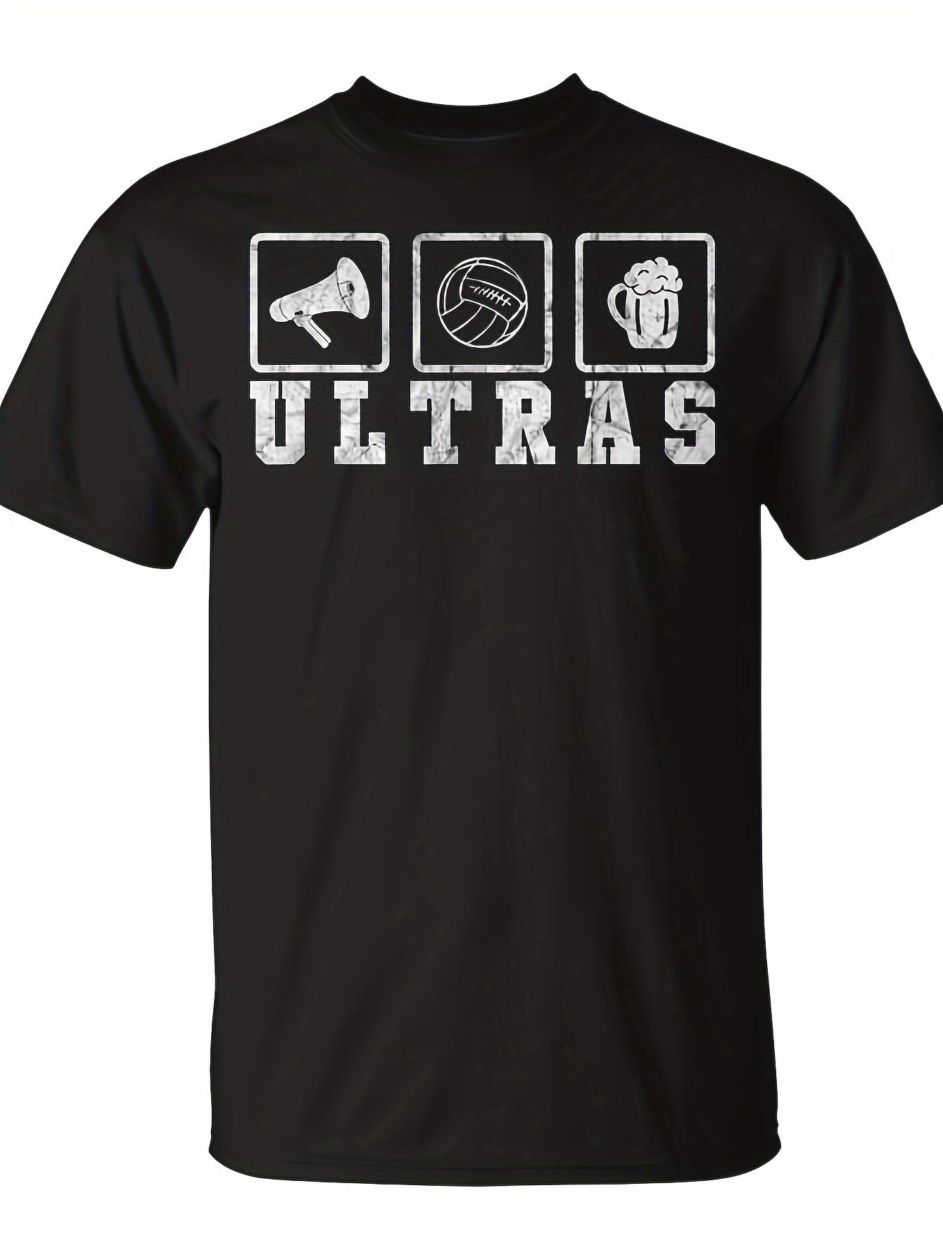 Men s Ultras Elements Anti-Manifesto T-Shirt- Striking ULTRAS Print Featuring a Megaphone XL