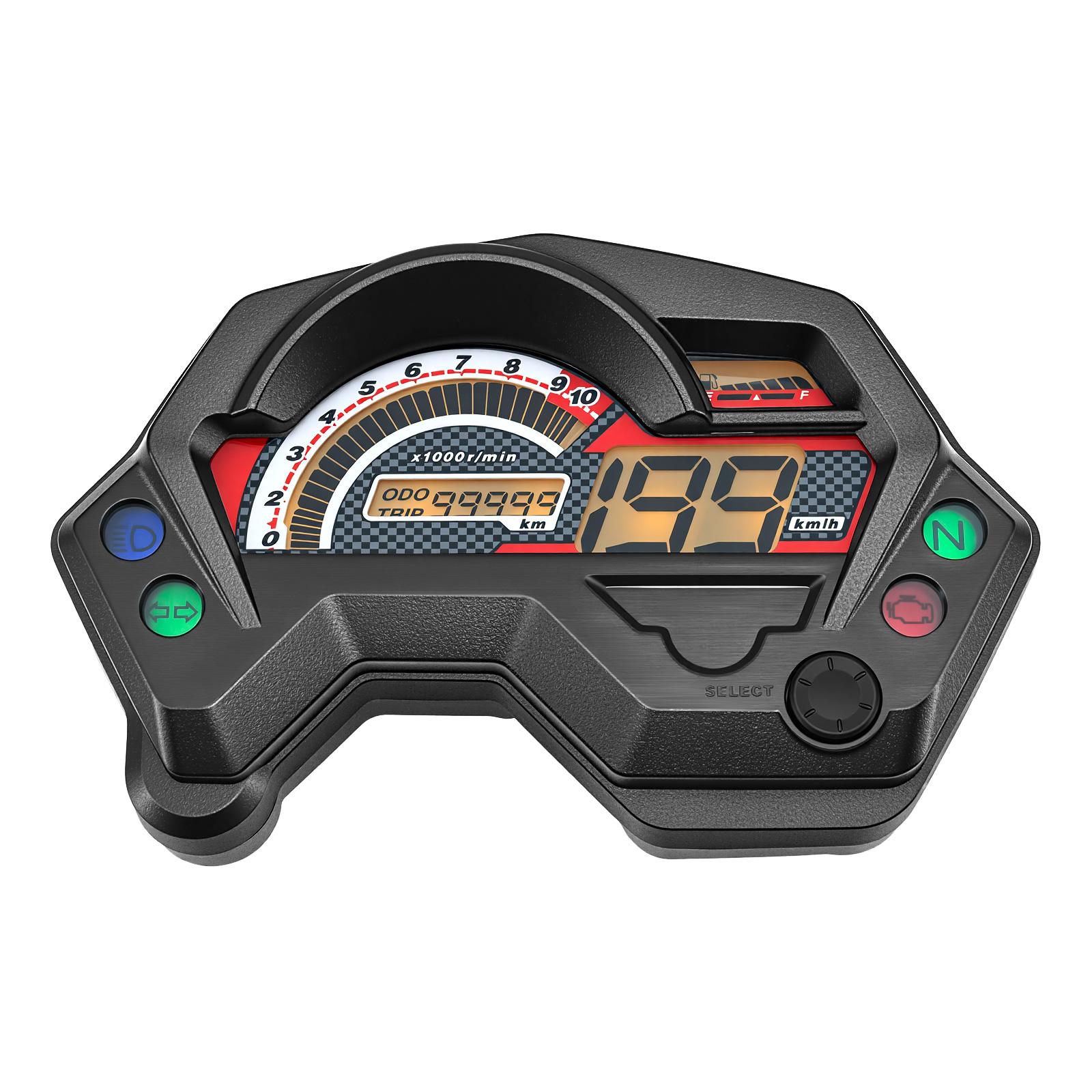 

New Digital Motorcycle Speedometer Meter LCD Display Electronics Indicator For Yamaha FZ16 FZ 2.0 16 Cafe Racer Tachometer Fuel