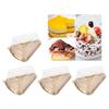 100Pcs Plastic Packing Box Triangular Cake Box Container for Pastry Bakery Dessert