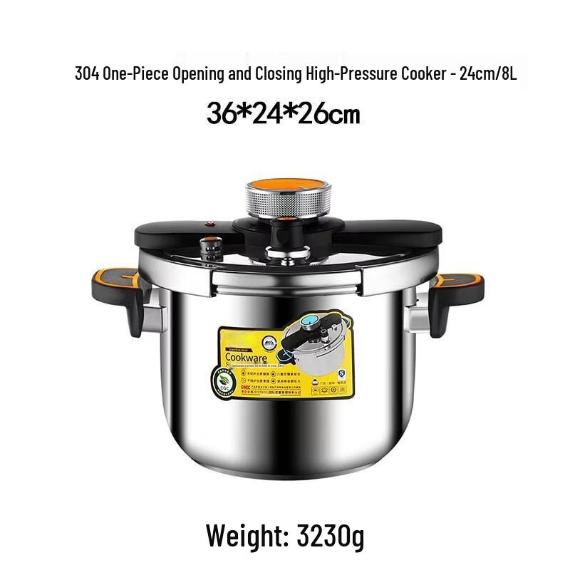 Chef s Treasure 304 SS One-Touch Pressure Cooker