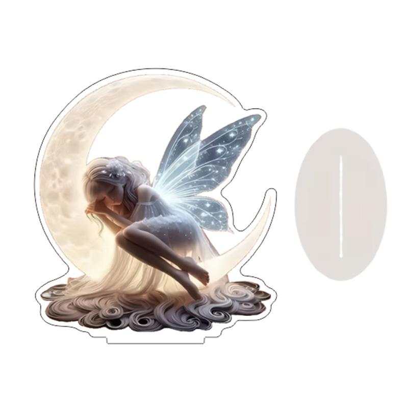 Dekoracyjna Figurka Dekoracja Smoka Do Biura Prezent na Parapetówkę Dekoracja Biurka Ornament 2D Akrylowy Ornament na Biurko