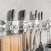 Plastic Suction Cup Hangers Rack Hanging Hook For Cutlery And Cooking Items Simple Installation Storage Rack