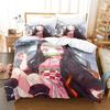 Hot Kamado Nezuko Bedding Sets Anime Demon Slayer Bedspread for Teens Girls Fashion Twin Single Queen King Full Size Duvet Cover