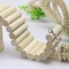 Hamster Playpen Wooden Fence Long Climbing Ladder Arch Bridge Indoor Small Animal Furniture For Kids And Pet Lovers Cozy Gift