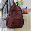 Leopard Print Backpack Women's Travel Casual Backpack Student Schoolbag