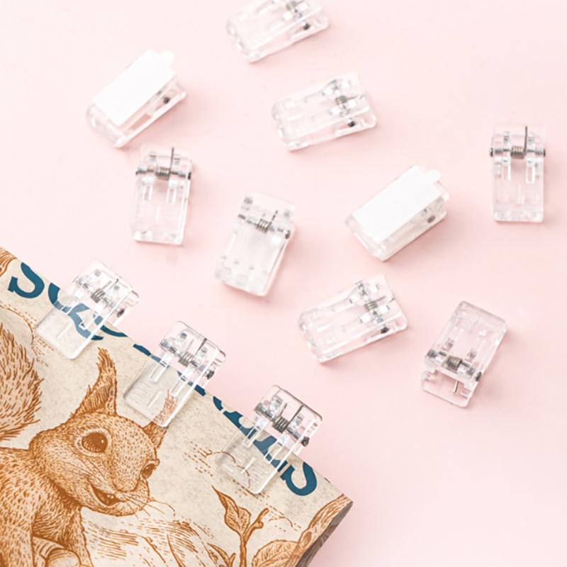 20Pcs Self-Adhesive Clips Plastic Clear Wall Clips Sticky Hanging Photo Clips Poster Clips For Office Home Poster Photo