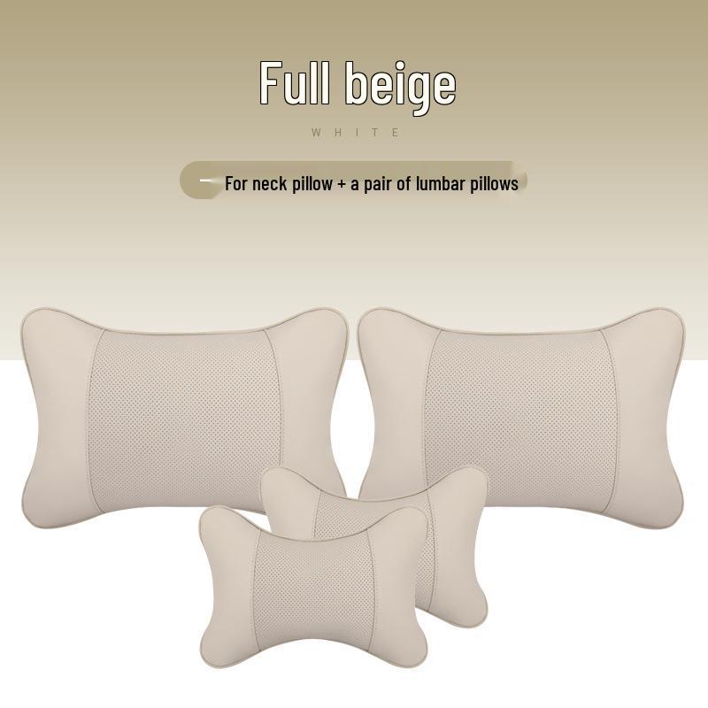 Zestaw poduszek podpierających szyję i lędźwie na zagłówek samochodowy na poduszkę oparcia
