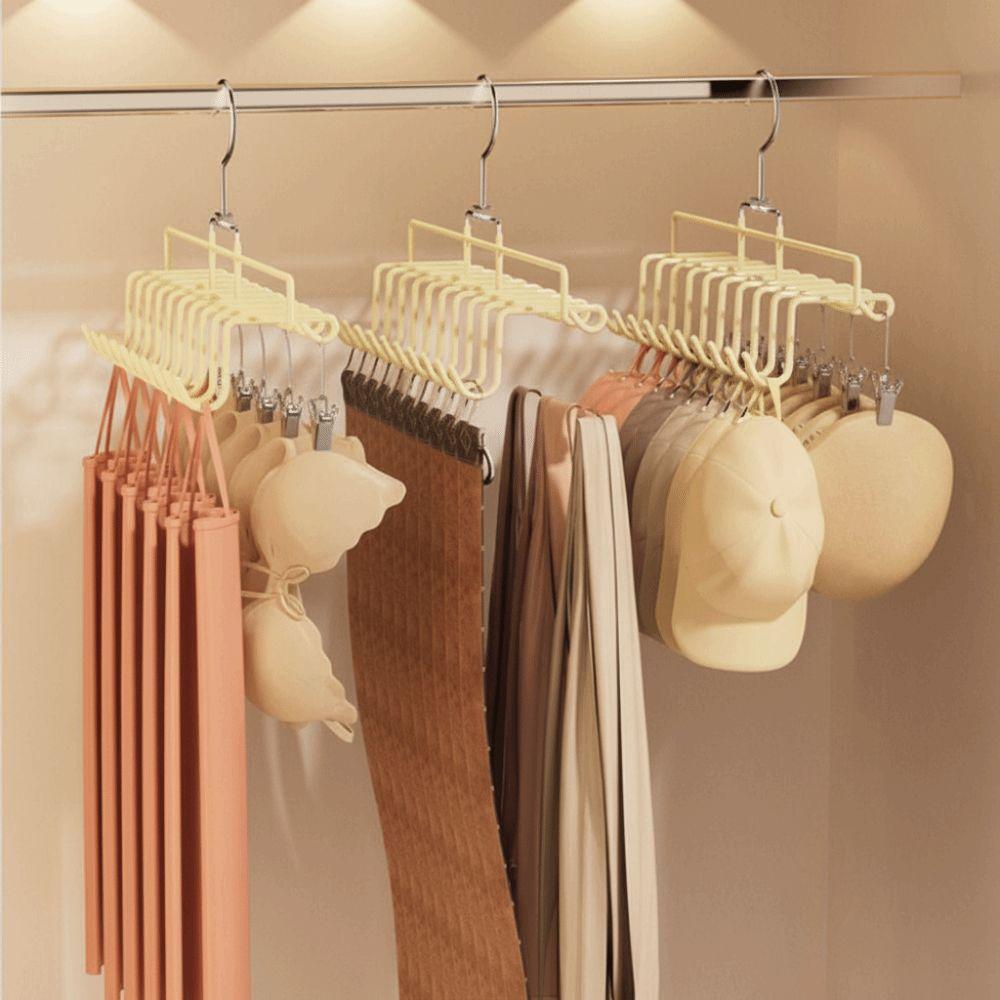 Hanging Baseball Hat Organizer Rack 10 Clips Towel Hanger Clip Peaked Cap Storage Holder  Sock