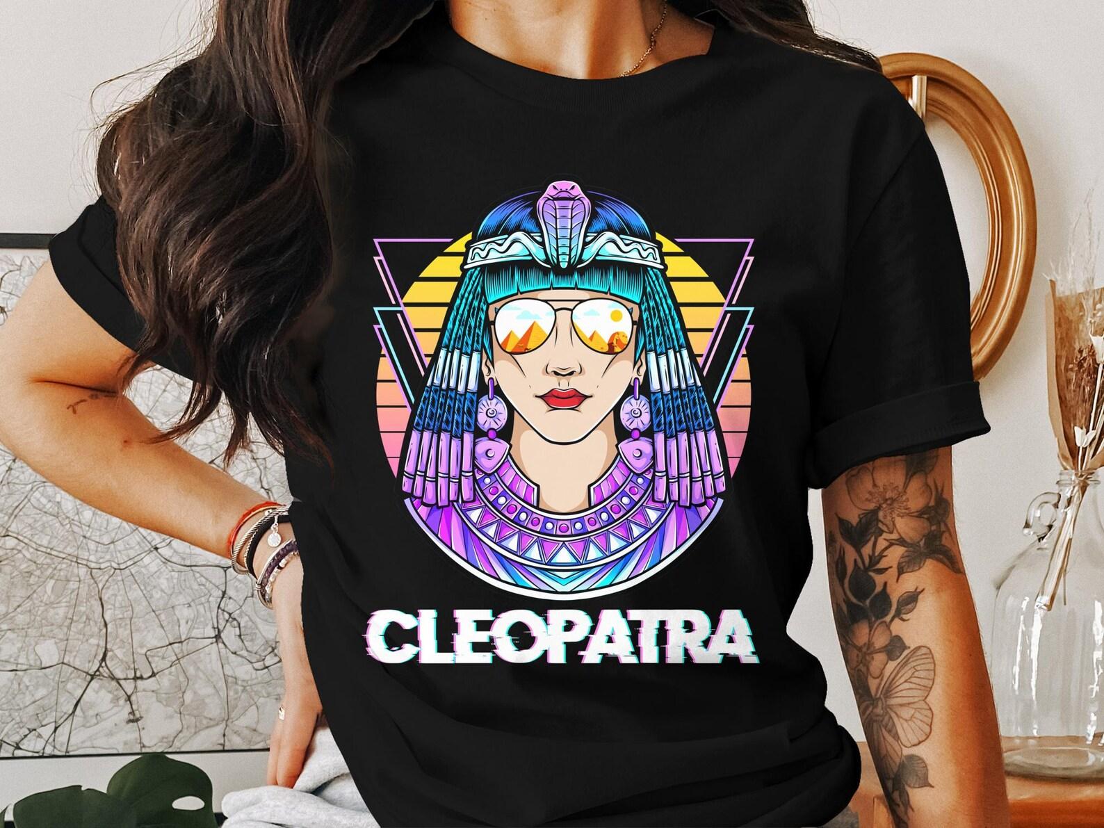 Ancient Egyptian Goddess Cleopatra T-shirt, Egyptian Mythology Deity Tee, History Themed T-shirt, Egypt Religion Graphic Tee 4XL