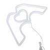 Heart Hands Neon Sign Red White Loghting Battery Operated Love Finger Neon Light for Room Decoration