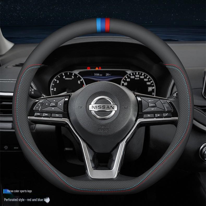 Steering Wheel Cover for Nissan 14th Gen Sylphy, Qashqai, Classic Teana, Bluebird, X-Trail, 2022 Kicks