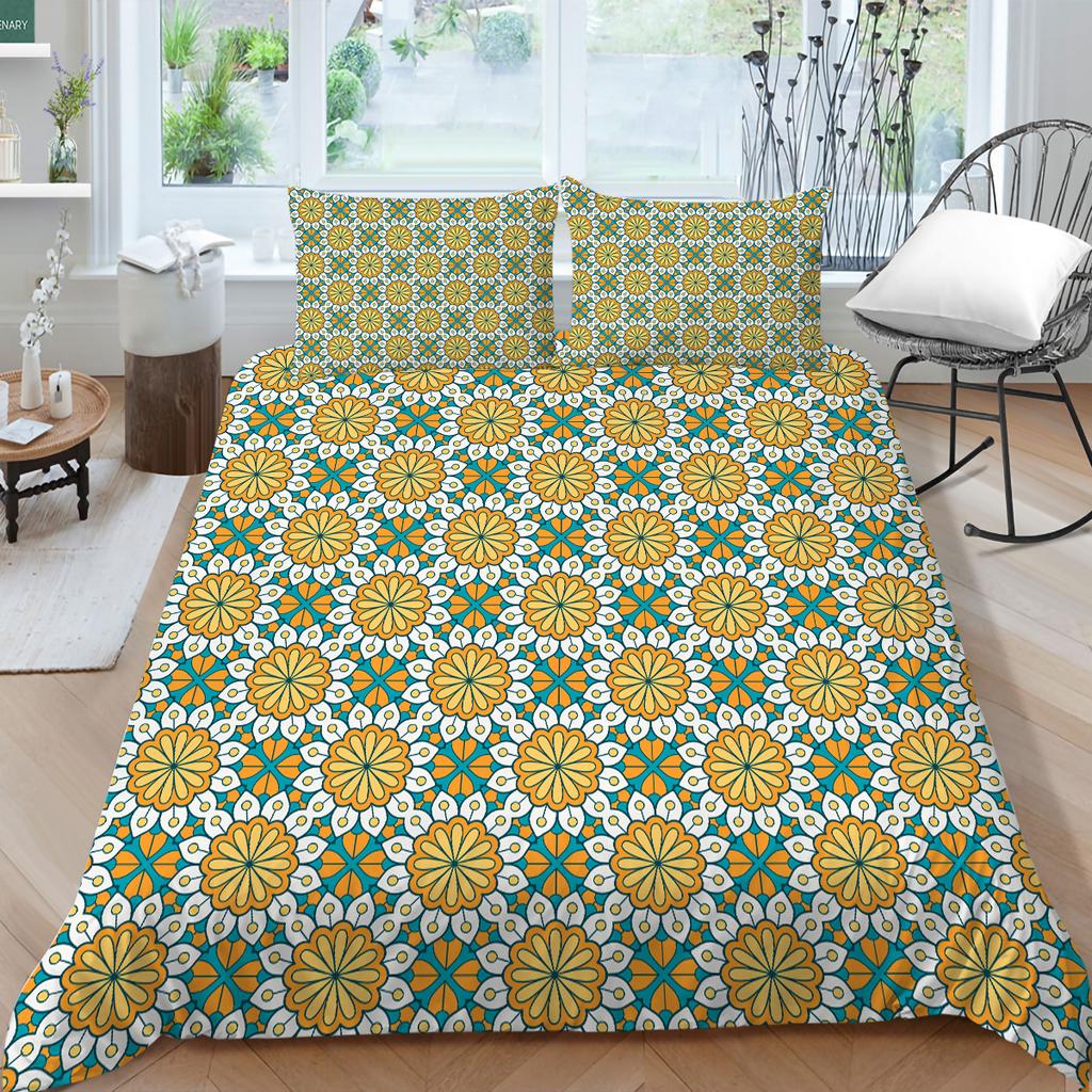 3D Bohemian Home Bettwäsche Bettbezug Luxus Bettwäsche Set Bettbezug Kissenbezug Blatt/Doppelbett in voller Größe 2/3-teilige Schlafzimmerdekoration
