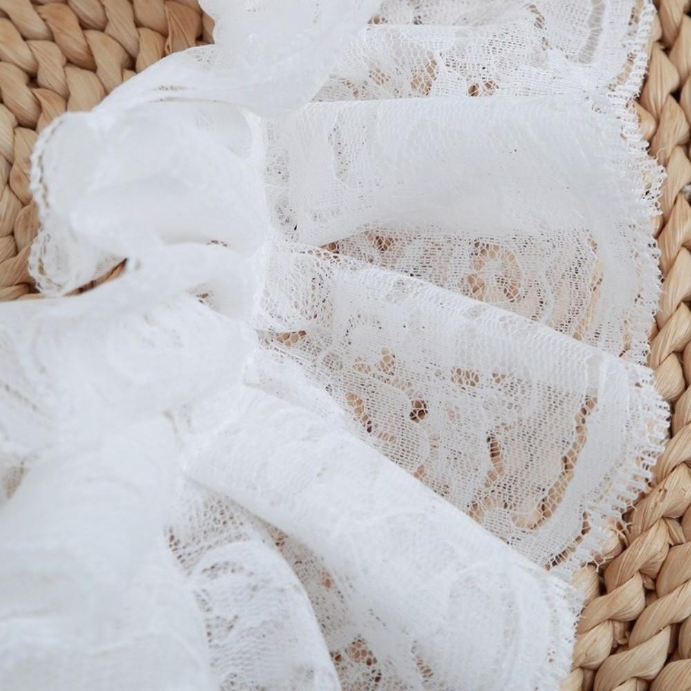 Lace Ruffled Lace Fake Collar Black Blouse Shoulders Fake Collar Universal Ruffled Sleeve  Ladies