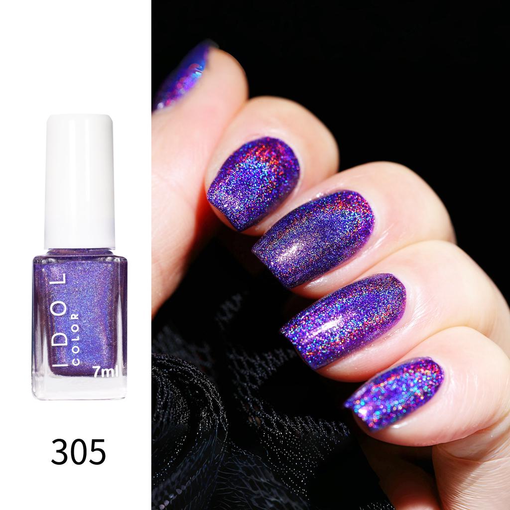 Laser Nail Polish No-bake, Long-lasting, Non-peeling, Quick-drying, Flash Diamond, Nail Polish Sequins
