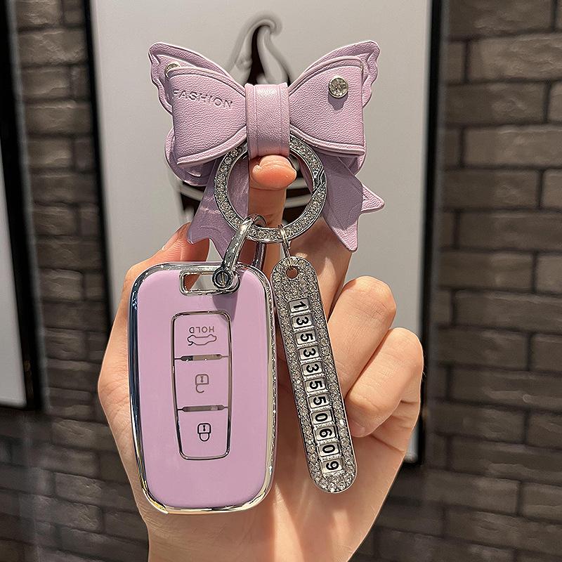 Anwendbar auf Kia Key Case Smart RunK2Fortek3Lion RunK5Pegask4Cachet/Sonata Autoschlüsselhülle