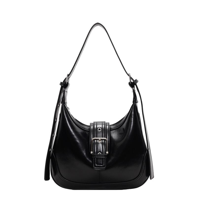 Retro trendy casual armpit bag women's spring new fashion saddle bag commuting to work versatile shoulder bag