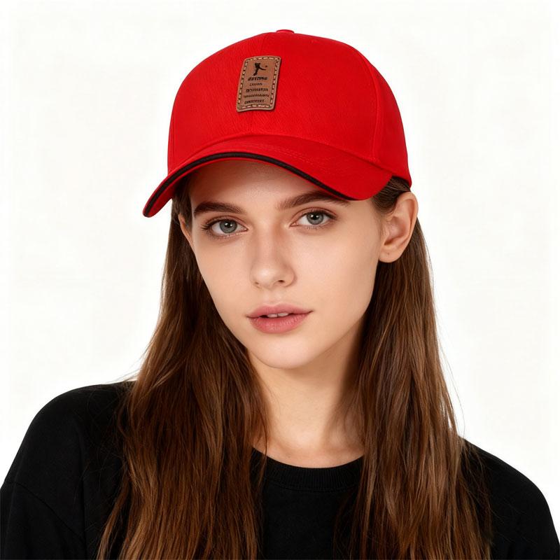 Khaki Vintage Fabric Label Baseball Cap for Men, Trendy and Versatile, Sunshade Duckbill Hat, Casual Soft Top, Flattering for Fa