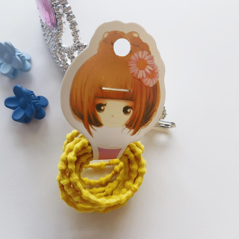 

Дитячі резинки для волосся та гумки для волосся не пошкоджують волосся. Маленькі гумки для волосся, гумки для волосся для дівчаток та гумки 10pcs жовтий