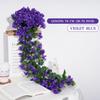 Violets Artificial Flower Rattan Fake Plant Vine Decoration Wall Hanging Roses Flowers for Home Wed Party interior outdoor Decor
